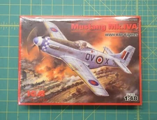 ICM 1/48 Scale Mustang Mk. IVA WWII RAF Fighter Kit No. 48155 P-51D
