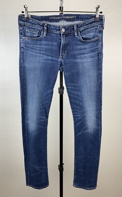 CITIZENS OF HUMANITY Damen Gr W31 / 40 Stretch Jeans blau Low Rise Jeanshose 902