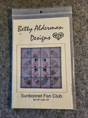 New Sunbonnet Fan Club Quilt Pattern by Betty Alderman Betty Alderman Designs