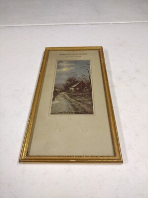 Vintage 15x8'' Kewanee Star-Courier Kewanee Illinois Framed Advertising Print