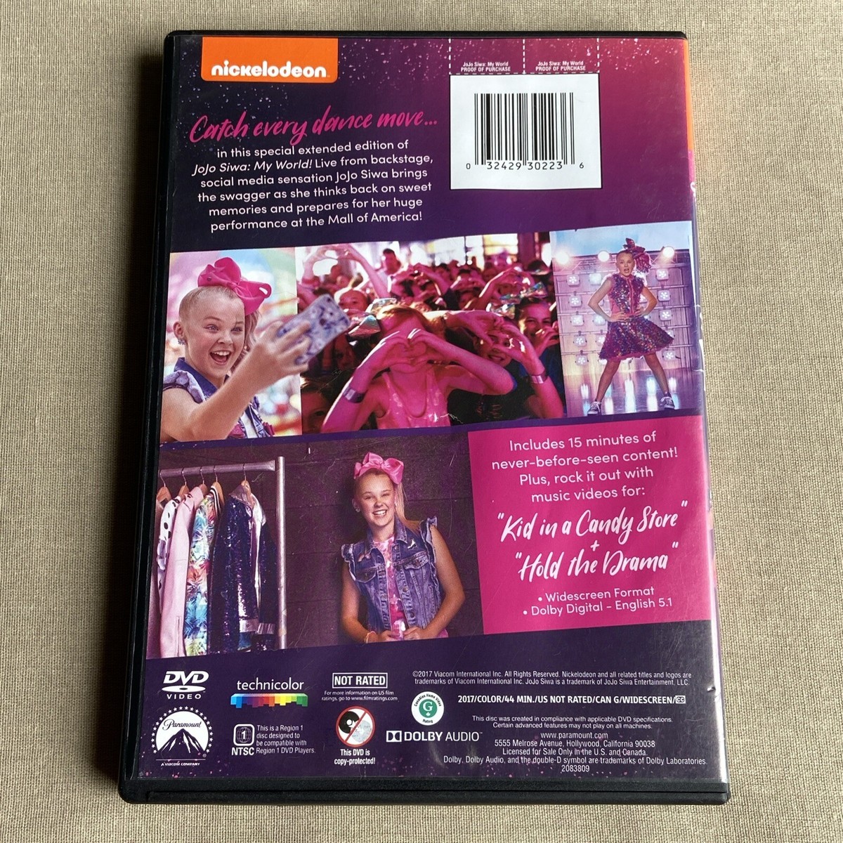 Jojo Siwa: My World (DVD 2017 Nickelodeon) 1st Concert Special