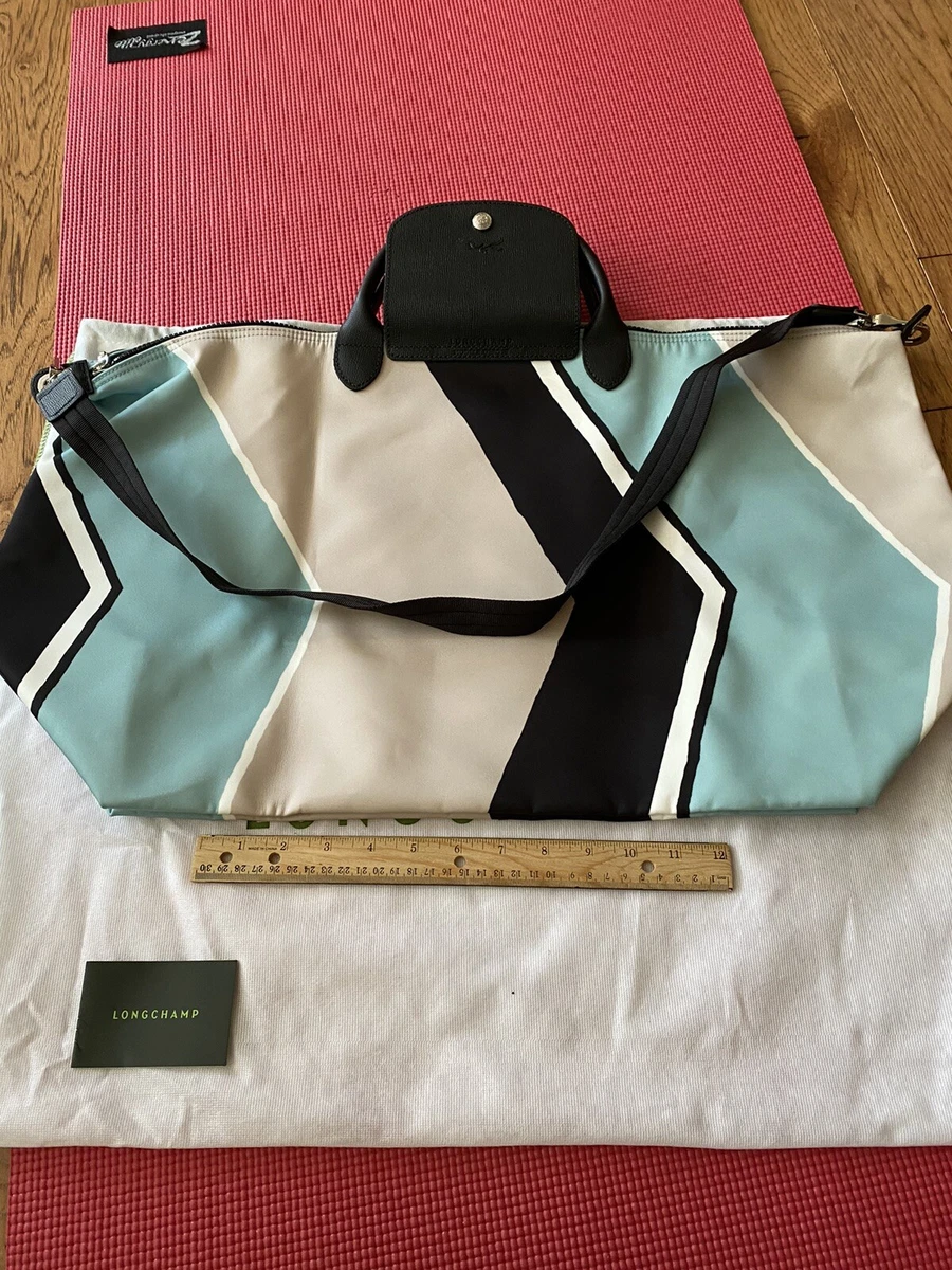 Longchamp pink Extra Large Le Pliage Green Travel Bag