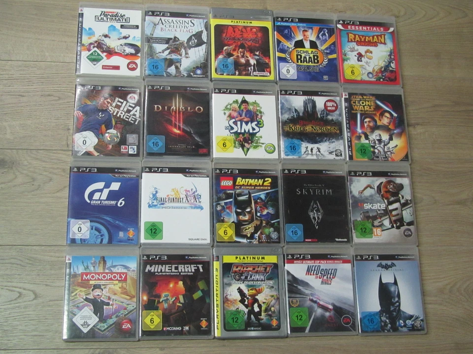 Playstation 3 Spiele Minecraft, Gran Turismo, Diablo, Fifa, Lego Star Wars PS3 - Bild 1 von 1