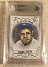 Babe Ruth Original Art Sketch Card New York Yankees Beckett True 1/1
