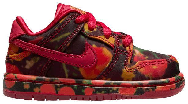 Nike The Wizard of Oz x Dunk Low SB Toddler 'Poppy Field' FZ1237-600 In Stock