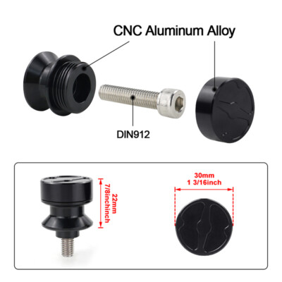 Swingarm Slider Spools Stand Bobbins Fit For Kawasaki ZX 6R ZX-6RR