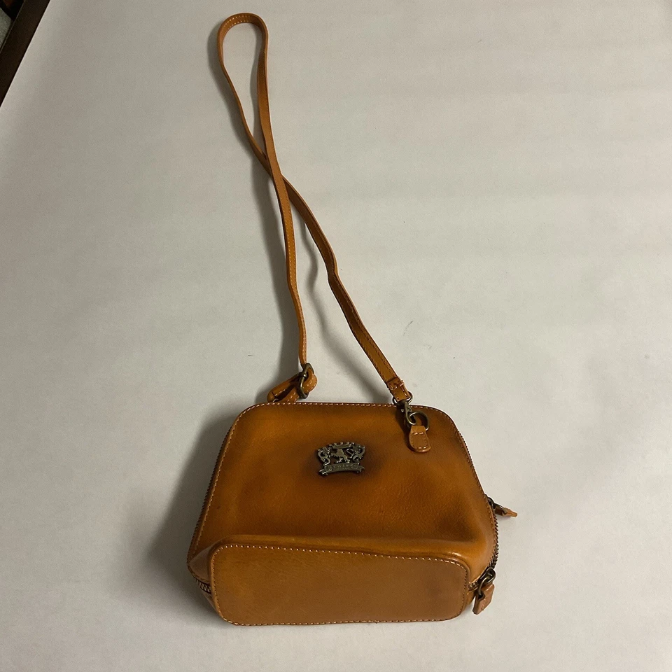 Bolso Bandolera Pratesi Firenze Pequeño Amarillo Cuero Italiano con Bolsa Antipolvo Foto 3 de 4