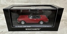 Minichamps - 1964 ALFA ROMEO 2600 Spider Convertible - RED - 1:43 SCALE - Boxed