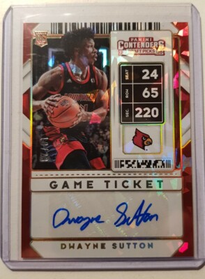 Panini 2020 Contenders Picks - Dwayne Sutton #105 - Gold Cracked Ice - 10/23