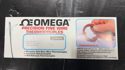 Omega Precision Fine Wire Thermocouples SA1-T Copper/Costantan .010 -36''