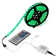 5M Led Strip Lights Kit with Remote and Power Supply Color Changing Rope Light