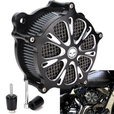 Contrast Cut Air Cleaner Intake Filter For Harley Electra Glide Road King 08-16