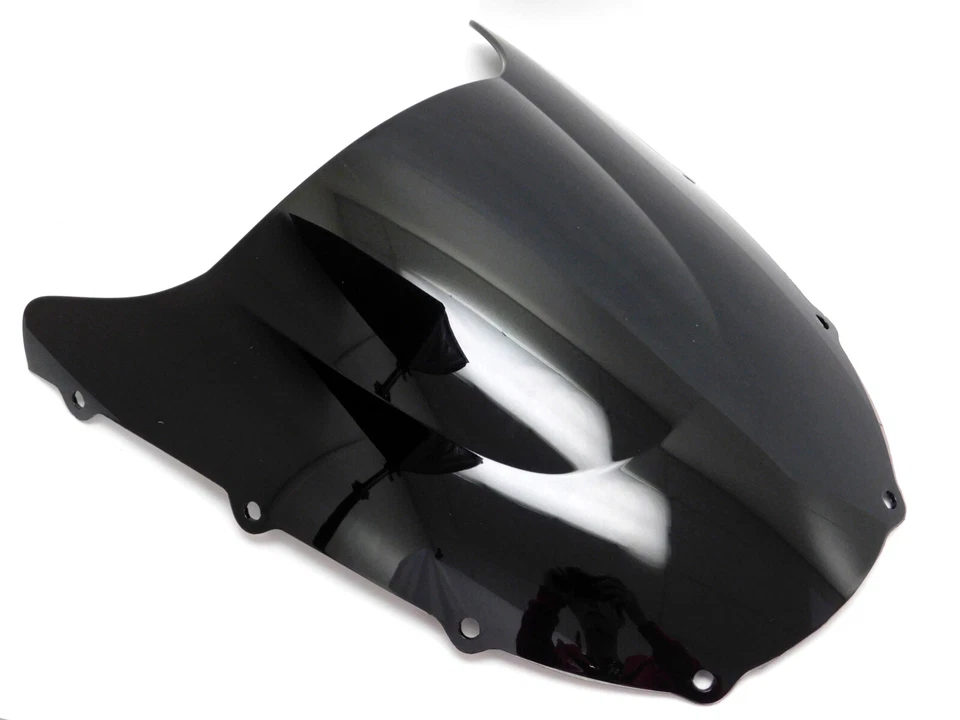 Parabrisas ABS negro doble burbuja para Kawasaki Ninja ZX9R 1998-1999 Foto 2 de 4