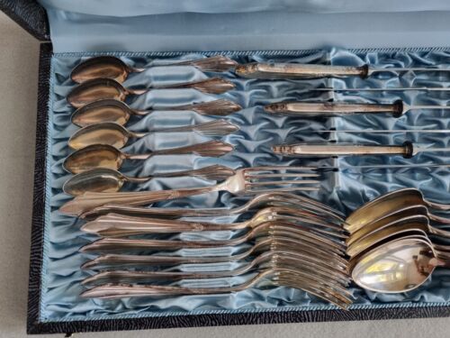 WMF Silberbesteck 90 er Silber Fächermuster für 12 Personen 60 Teile TOP Zustand - Bild 4 von 10