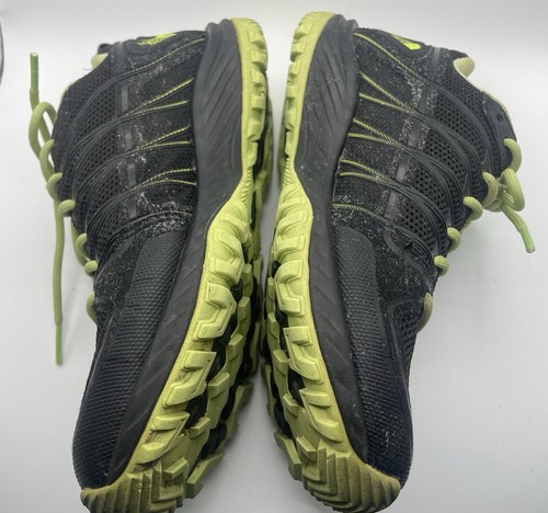 North Face Litewave Explore Hydraseal Waterproof Black Green Hiking Shoes 8 EUC - Picture 4 of 8
