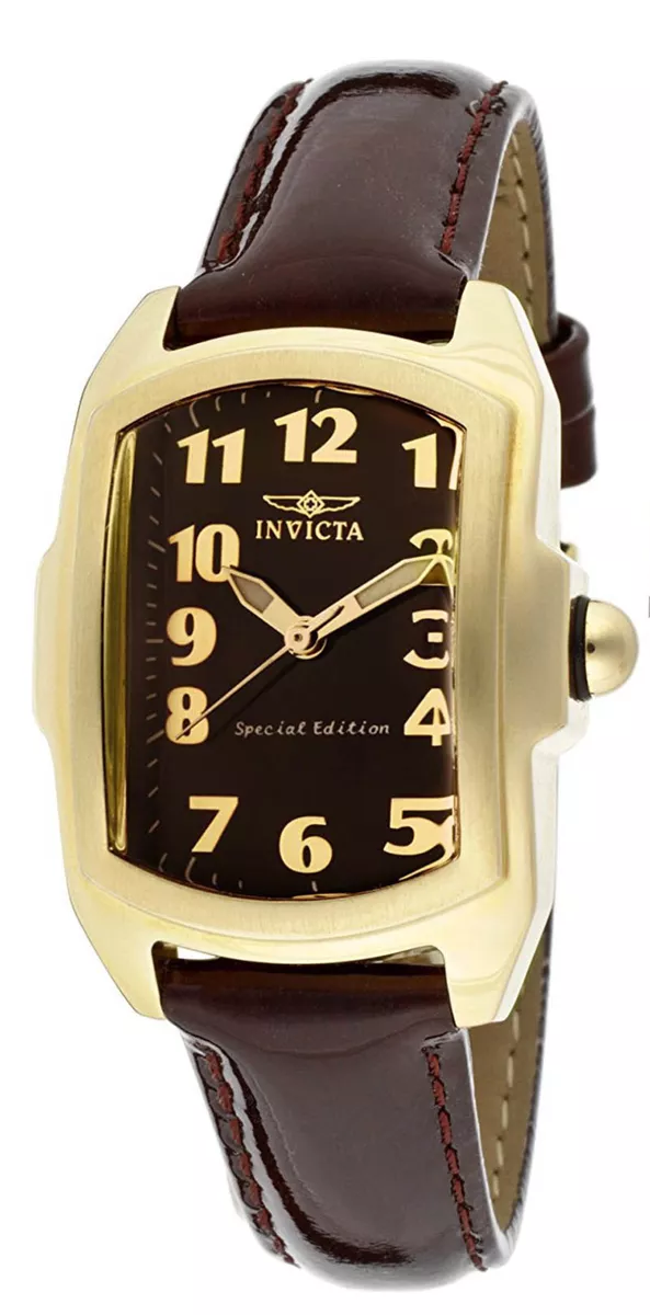 Invicta 12632 Lupah Quadrante Marrone Cinturino IN Pelle Orologio