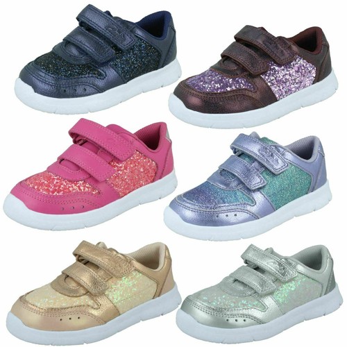 clarks glitter trainers