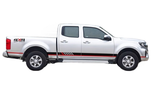 Graphics Side Door Stripe Car Sticker For ISUZU D-MAX 4X4 Off Road Trunk Decals - Foto 2 di 4
