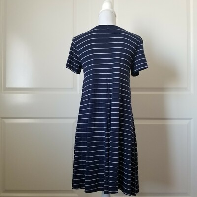 Old Navy Womens Dress Size Small Blue White Stripes | eBay
