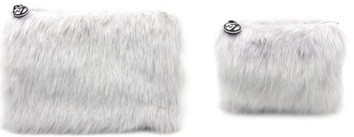 W7 Furry Large & Small Bags - Makeup & Pencil Cases Case Brush Bag - Picture 11 of 14