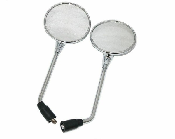 Passt FüR Royal Enfield Classic LH & RH Seitenspiegel Set Mit Chrom-Finish Aes-image