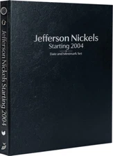 Jefferson Nickels: Starting '04 Date & Mintmark Set-Whitman Prestige™ Album(Blk)