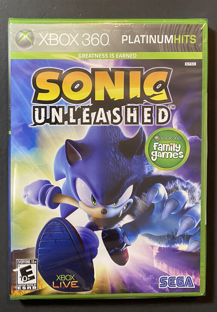  Sonic Unleashed (Platinum Hits) - Xbox 360 : Sega of America  Inc: Video Games