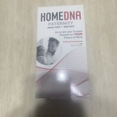 HomeDNA PATERNITY Test Analysis + Report, Accuracy Guaranteed!, SEALED