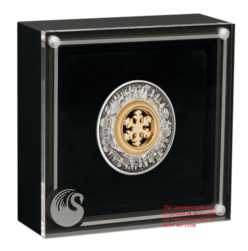2021 Christmas Wonderland 2oz Silver Antiqued Coin NGC MS 70 FR - Picture 4 of 4