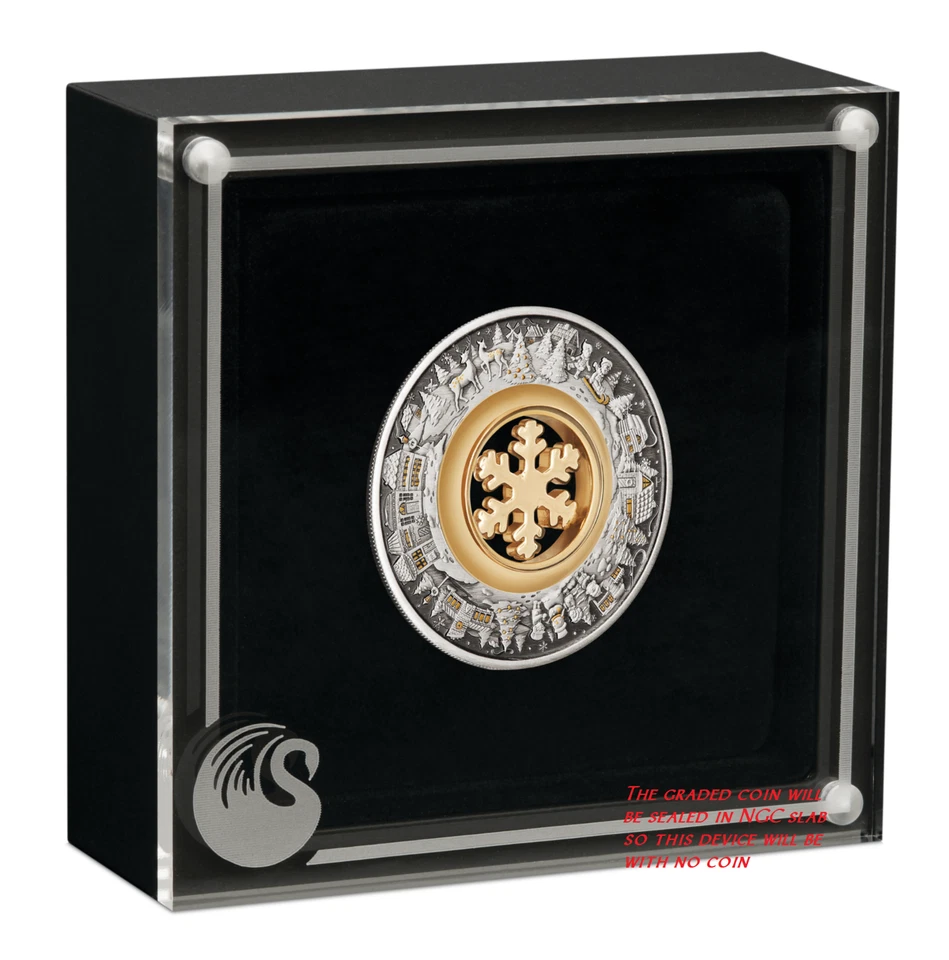 2021 Christmas Wonderland 2oz Silver Antiqued Coin NGC MS 70 FR - Image 4 of 4