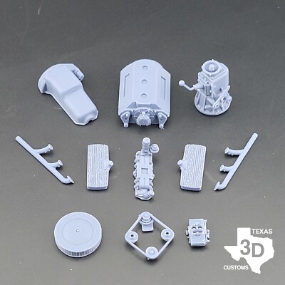 Texas 3D Customs Pontiac V8 4-Barrel Intake Manifold Model – 3D Printed Resin (1:24 Scale)