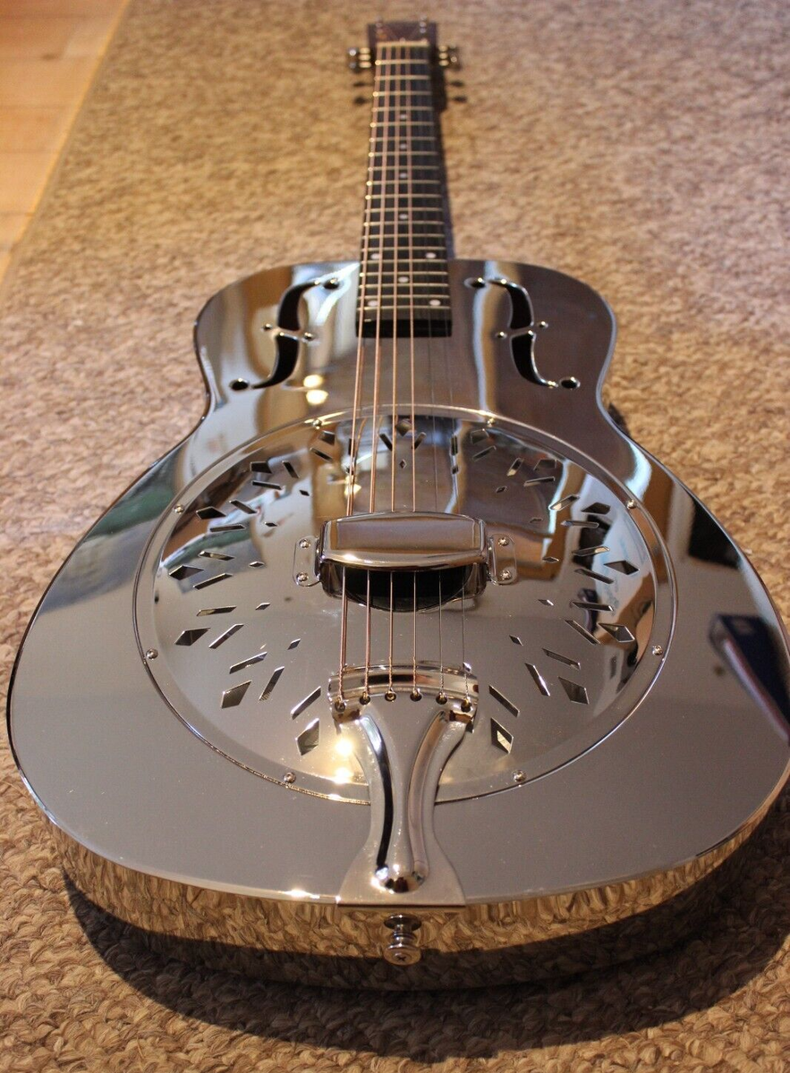 Resonator Guitar Johnson JR-998-PN Single Cone, Brass