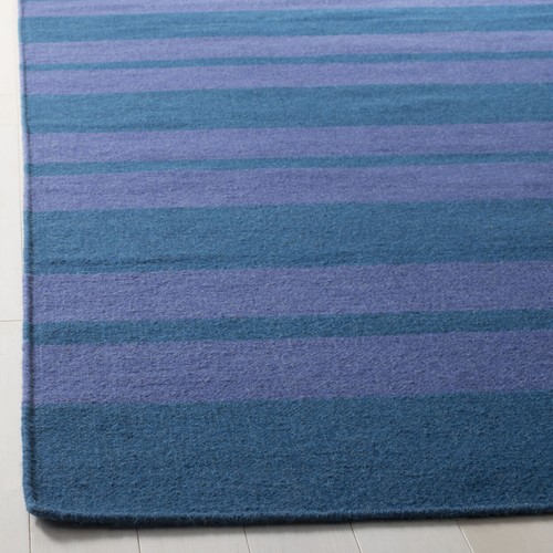 SAFAVIEH Dhurries DHU203A Turquoise / Lavender Rug - Picture 4 of 13