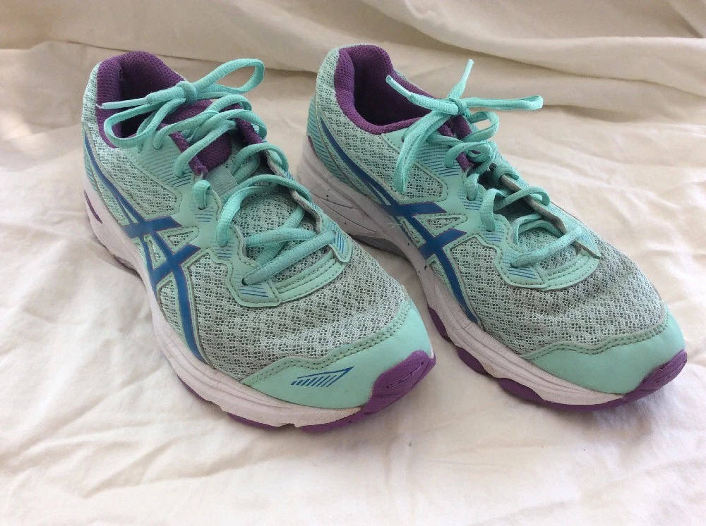 Asics Womens Running Shoe Size 5.5 Teal And Purple C619N GUC eBay