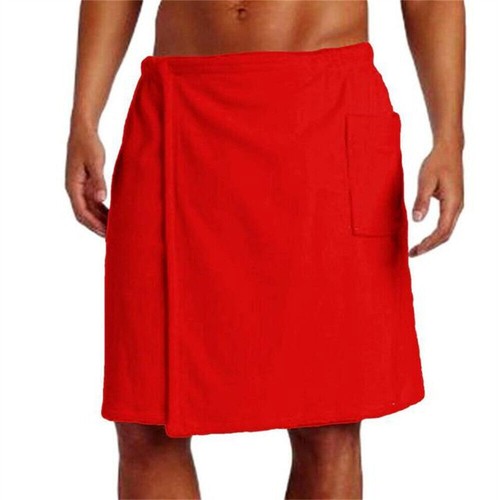 Herren Weiche Bademäntel Duschtuch Sauna Strandtuch Tragbar Badetuch mit Tasche - Bild 16 von 22