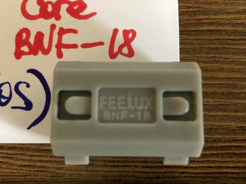 50 x NUEVO FEELUX BNF-18 Núcleo de ferrita dividido EMI Filtro de interferencia Cable redondo - Imagen 4 de 6