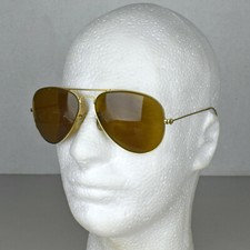 VTG B L Ray Ban Pilot Aviator Gold Tone Cable Temple Sunglasses w/ Case