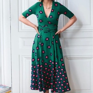 boden green midi dress