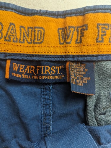 Pantaloncini cargo Wearfirst da uomo 40 navy fascia gratis escursionismo lavoro all'aperto - Foto 4 di 6