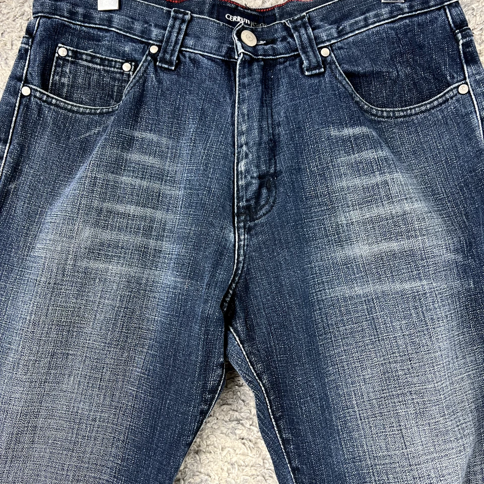 Cerruti jeans Vintage Y2K straight blue denim W32 L33 Medium wash zip - image 4 of 4
