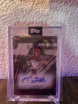 TOPPS - AC Milan 125th year Anniversary Rivaldo Auto I Rossoneri /99