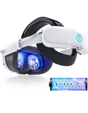 Yoges Head Strap with Battery for Meta Quest 2/3 – Adjustable Comfort – New