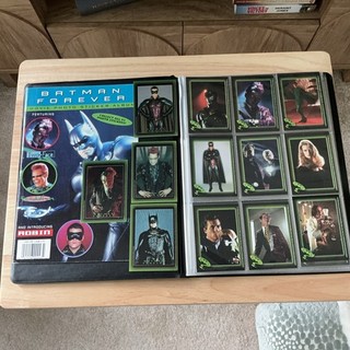 Batman Forever Stickers Cards full Base Set 4 chromium set album Topps 1995