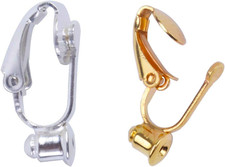 20 Pieces Earring Clip Backs Clip-On Earring Converter Components Findings with