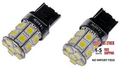 7440W-SMD 7440 White 5050SMD 20LED Bulb Compatible with Select Models, 2 Pack