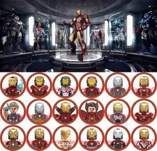 18 piezas 1er estilo diferente superhéroe Tony Stark armaduras 4 cm figura de plástico juguete hágalo usted mismo