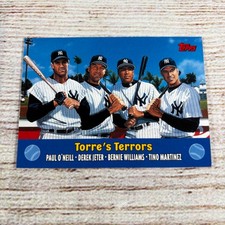 2000 Topps Combos #TC3 Torre's Terrors O'Neill Jeter Williams Martinez Yankees