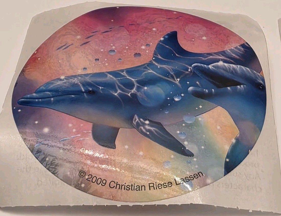 VTG 2009 Christen Riese Lassen  Smile Makers Stickers Lot of 5 2.5 x 2.5 Inches 