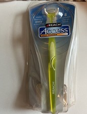 Green Reach Access Daily Flosser with 8 Disposable Snap on Heads NEW SEALED