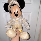 Disney Mickey Mouse Plush Stuffed Toy in White Outfit - Disney Franchise — photo 1